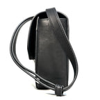 RAG & BONE Womens Max Flap Leather Antique Canvas Crossbody Bag Black -MSRP $428