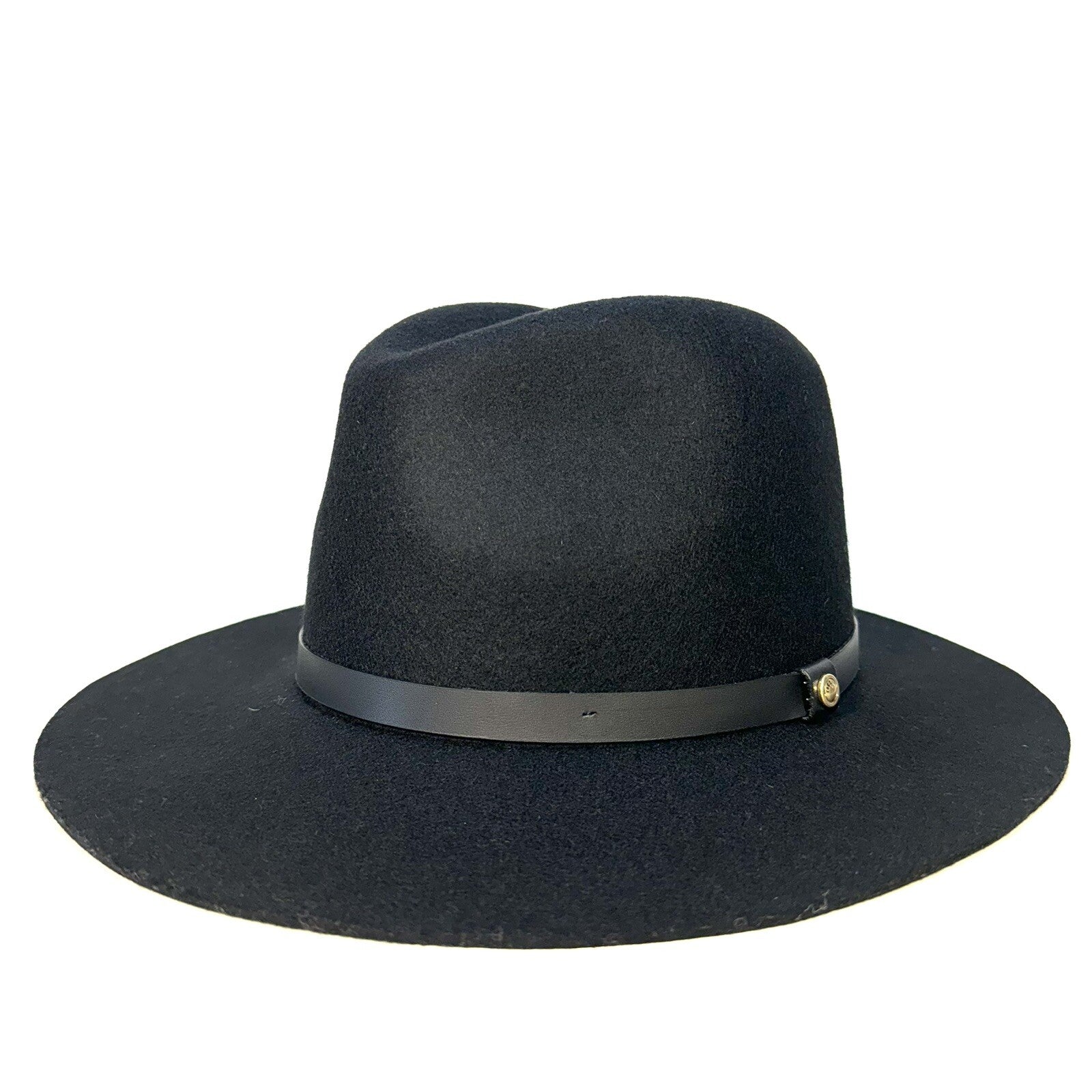 RAG & BONE Womens Wool Felt Floppy Brim Fedora Hat Black (MSRP $250)