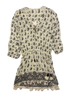 COOL CHANGE Womens Chloe Floral Paisley Rayon Tunic Dress White L