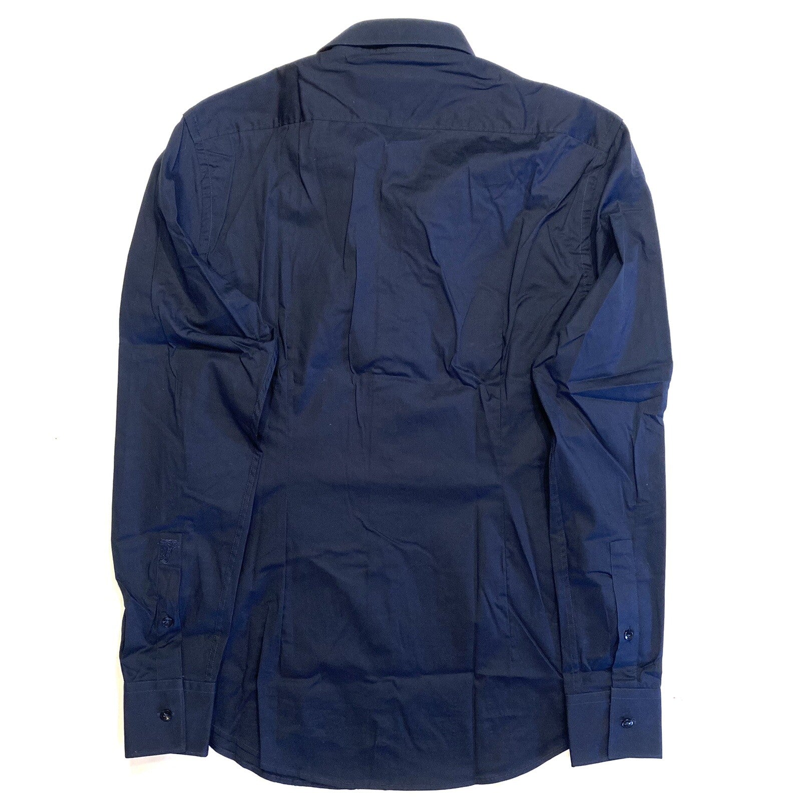 VERSACE Collection Mens Trend Fit Spread Collar Dress Shirt Blue (MSRP $195)