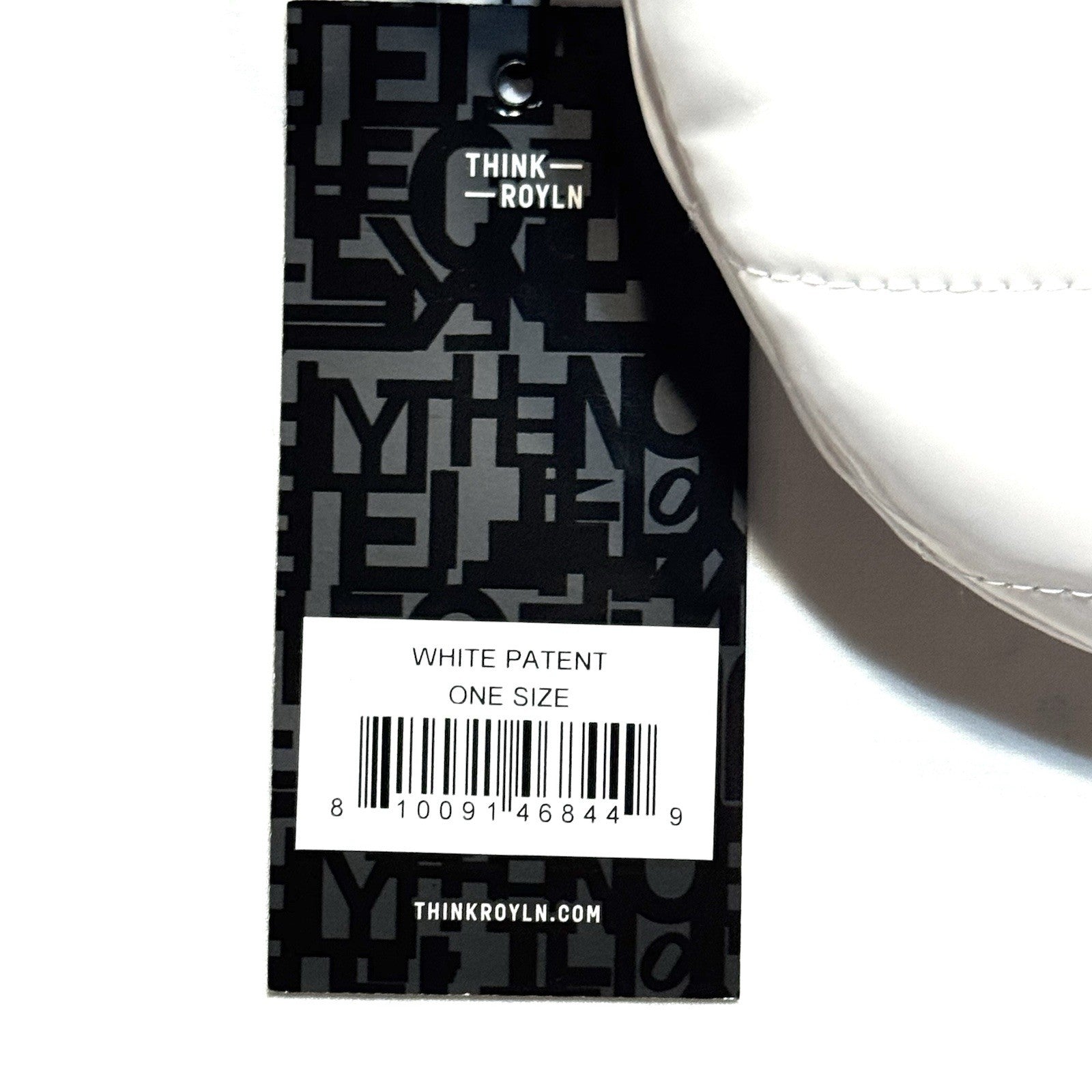 THINK ROYLN Shining Star Crossbody Waist Bag Patent White (MSRP $108)