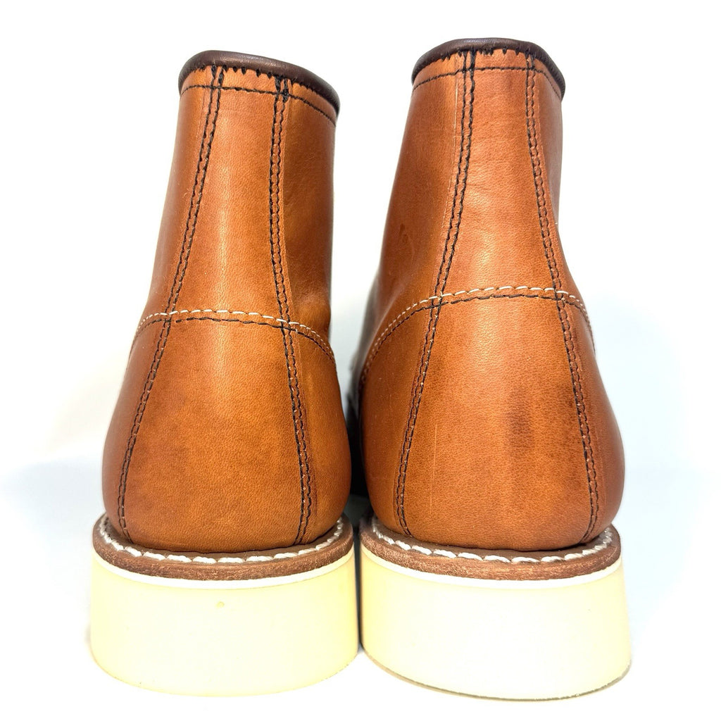 RED WING Womens Classic Moc Lace Up Boots Oro Legacy Brown 8.5 (MSRP $320)