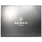 BALMAIN Mens Unicorn Neoprene Leather Low Top Sneakers Blue White (MSRP $1,195)