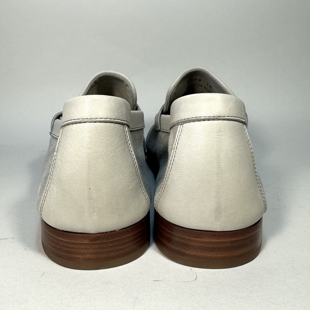 JOHN LOBB Mens Hendra Suede Leather Slip On Loafers Mist Grey 10 (MSRP $1,190)
