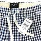TODD SNYDER Mens 5in Gingham Seersucker Weekend Shorts Navy Blue (MSRP $148)