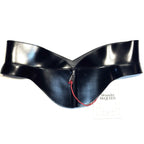 ALEXANDER MCQUEEN Womens Calf Leather Corset Belt Black (MSRP $2,190)