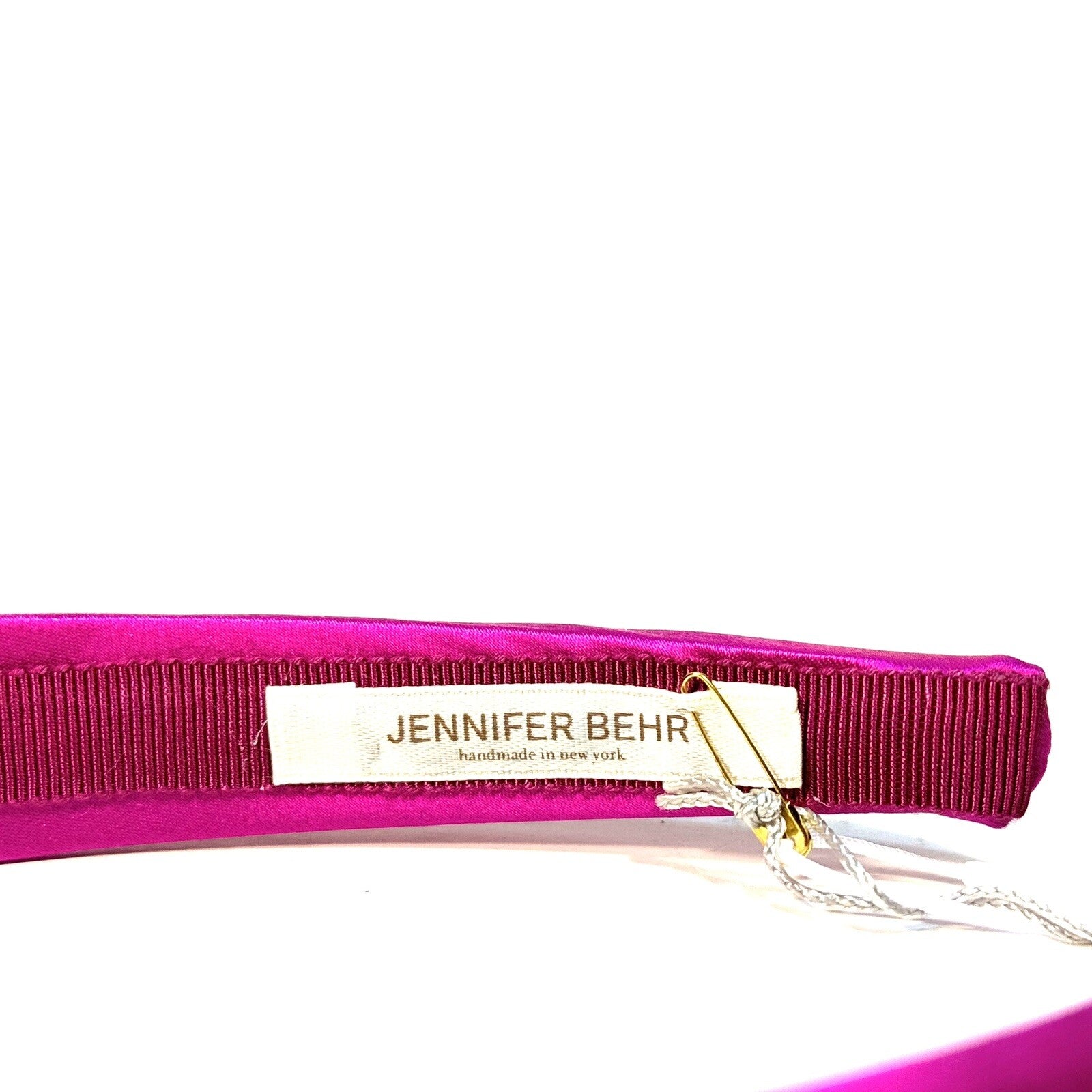 JENNIFER BEHR x Veronica Beard Tori Satin Headband Hot Pink (MSRP $188)