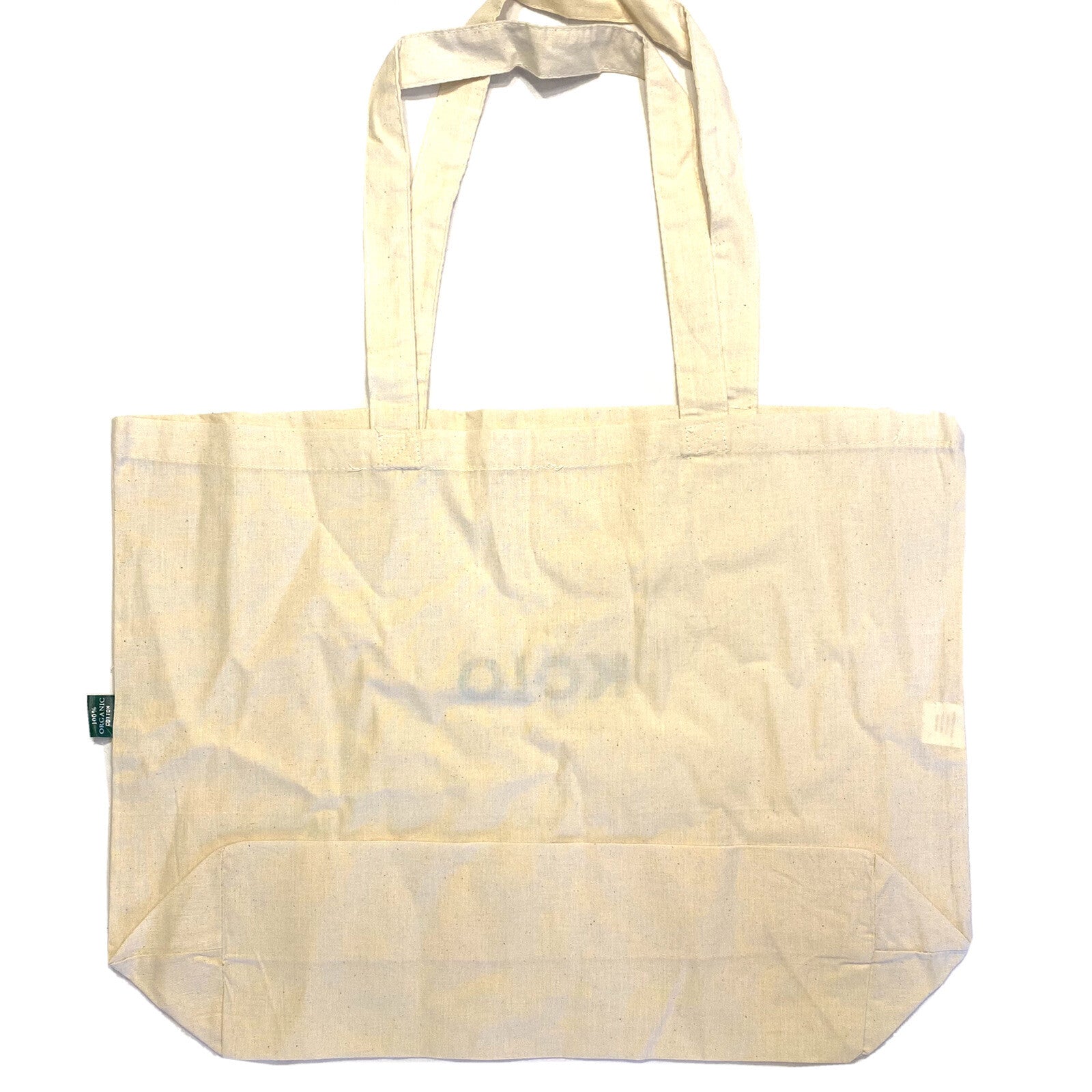 KOIO Organic Cotton Canvas Logo Reusable Shopping Tote Bag 