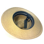 RAG & BONE Womens City Straw Logo Stripe Hat Olive (MSRP $250)