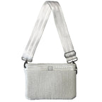THINK ROYLN Yacht Bum Bag 2.0 Shoulder Crossbody Raffia White (MSRP $118)