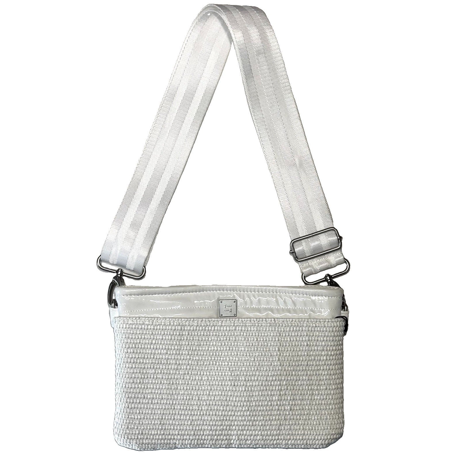 THINK ROYLN Yacht Bum Bag 2.0 Shoulder Crossbody Raffia White (MSRP $118)