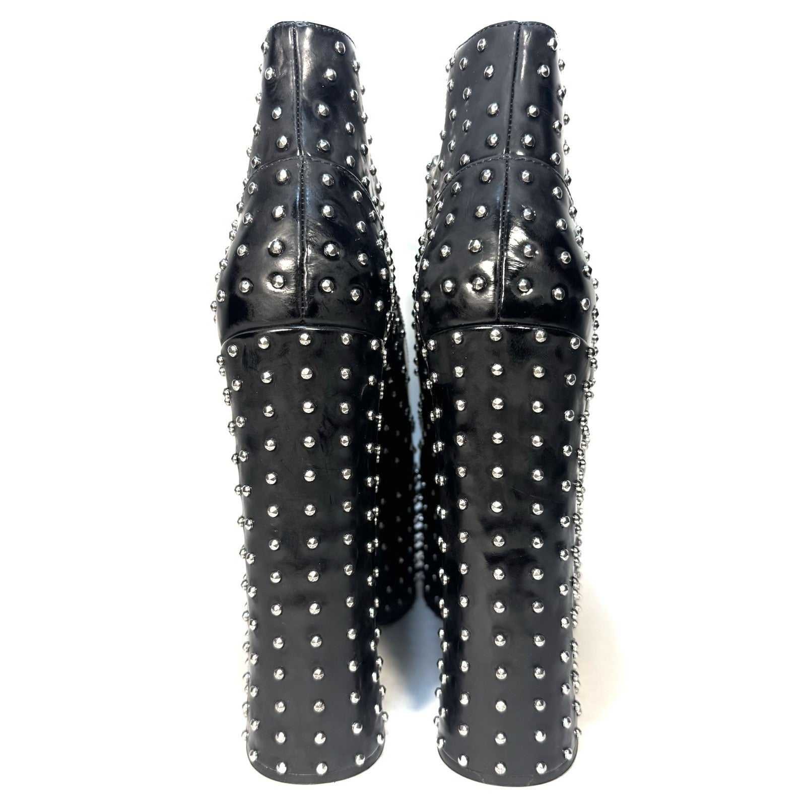 MARC JACOBS The Kiki Ankle Platform Studded Leather Boots Black (MSRP $650)