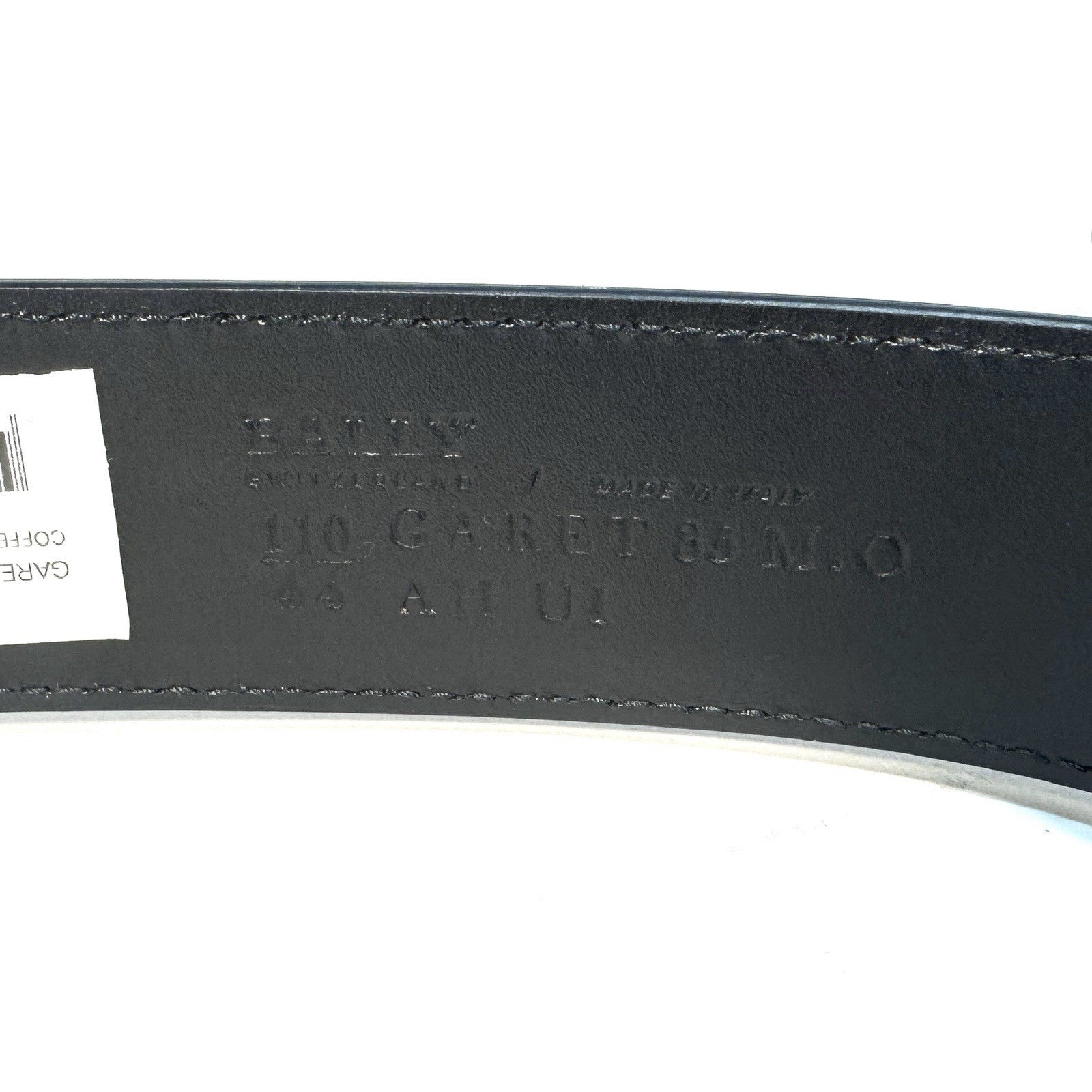 BALLY Mens Garet Logo Buckle Reversible Leather Belt Brown Black 110 (MSRP $280)