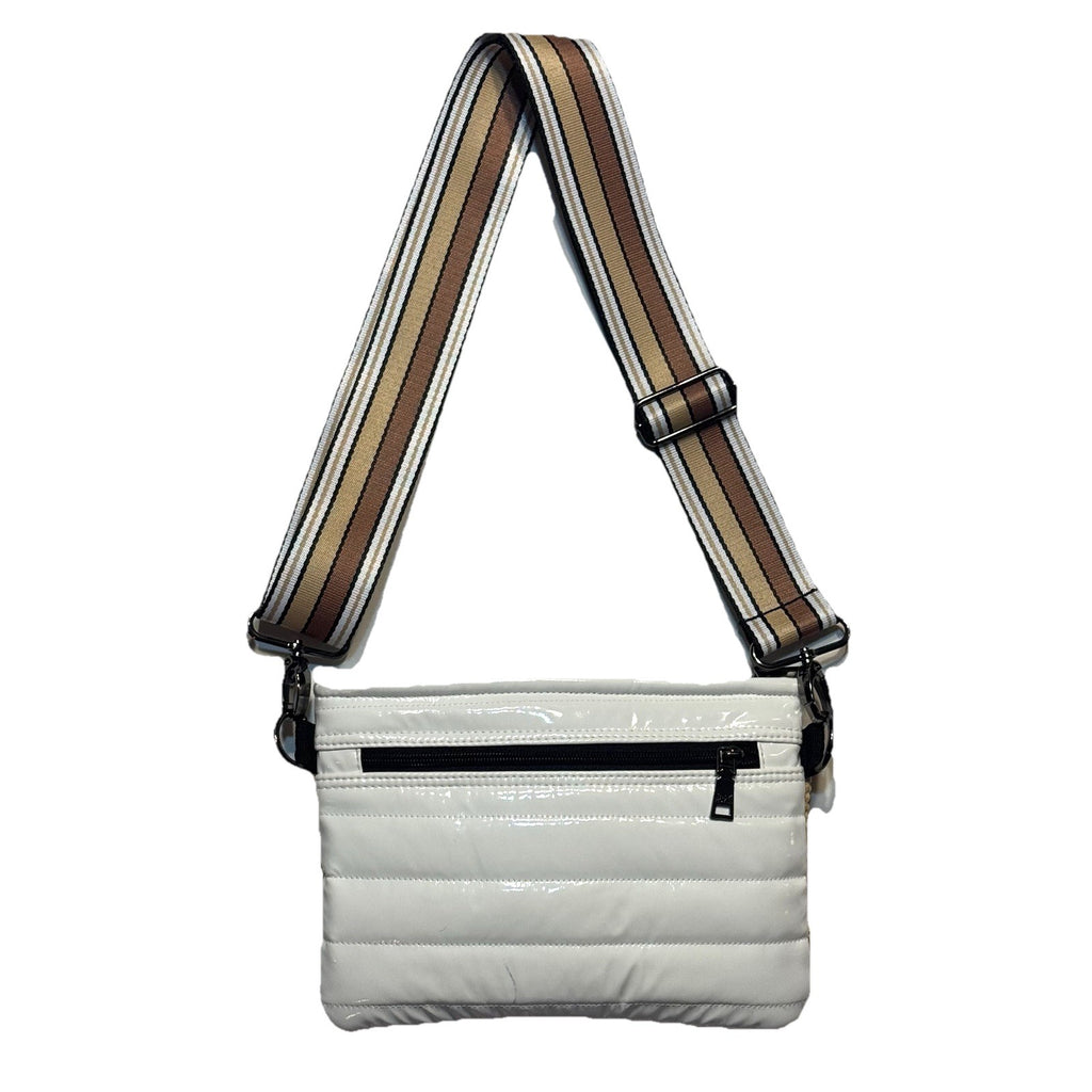 THINK ROYLN Yacht Bum Bag 2.0 Shoulder Crossbody Dune Raffia White (MSRP $118)