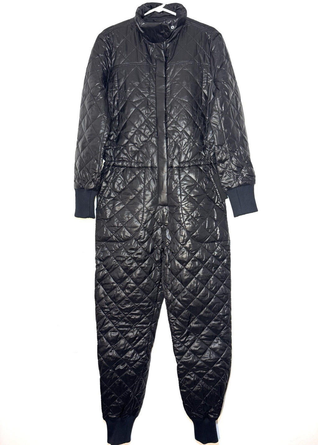 LUXTON Womens Original Quilted Ski Jumpsuit No. 1.2 Black (MSRP $850)