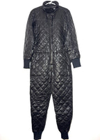 LUXTON Womens Original Quilted Ski Jumpsuit No. 1.2 Black (MSRP $850)