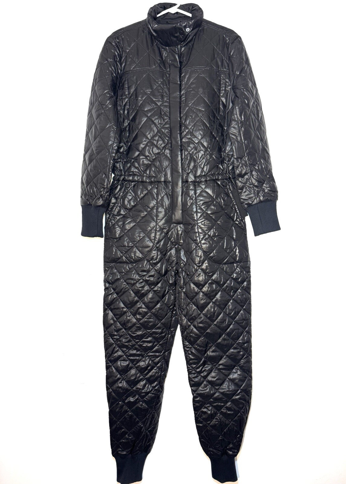 LUXTON Womens Original Quilted Ski Jumpsuit No. 1.2 Black (MSRP $850)