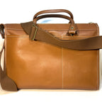 GHURKA Examiner No. 5 Leather Briefcase Messenger Bag Vintage Brown -MSRP $1,895