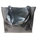 RAG & BONE Jet Coated Canvas Shoulder Tote Bag Black (MSRP $298)