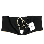 MIAOU Womens Iris Halterneck Tie Bandeau Top Black (MSRP $105)