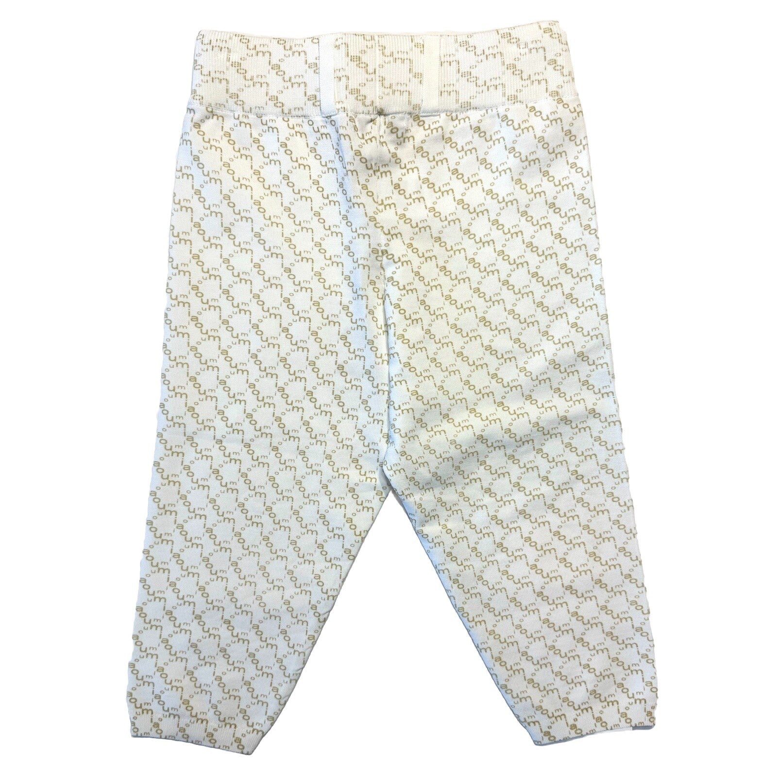 MIAOU Womens Logo Check Harley Capri Short Leggings Oat Milk Ivory (MSRP $120)