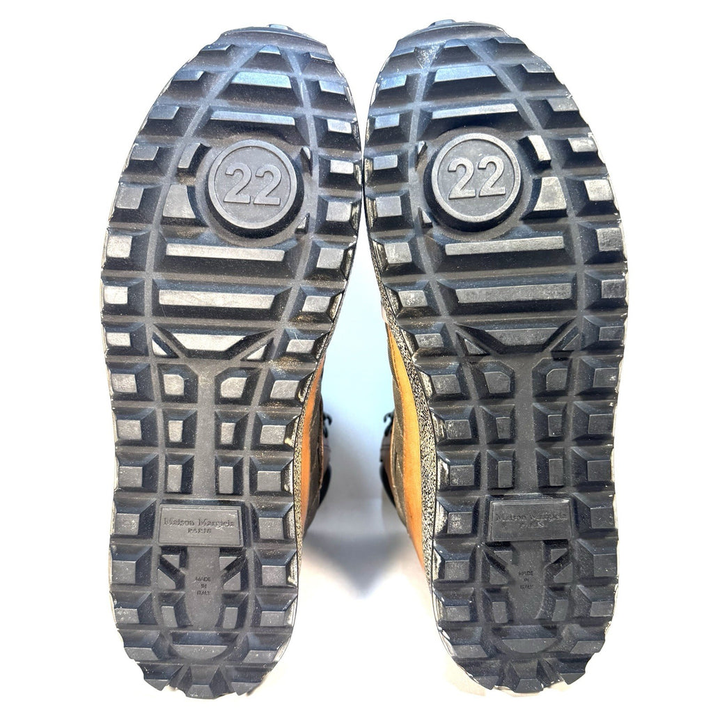 MAISON MARGIELA Mens Climber Hiker Leather Sneaker Boots Brown (MSRP $1,100)