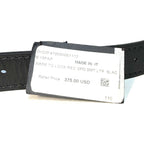 DUNHILL Mens 30mm TG Lock Buckle Calf Leather Belt Black 110 (MSRP $375)