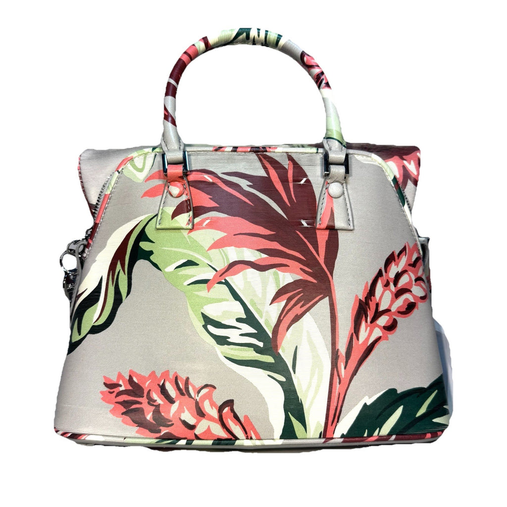 MAISON MARGIELA Womens 5AC Floral Leather Crossbody Bag Grey (MSRP $2,280)