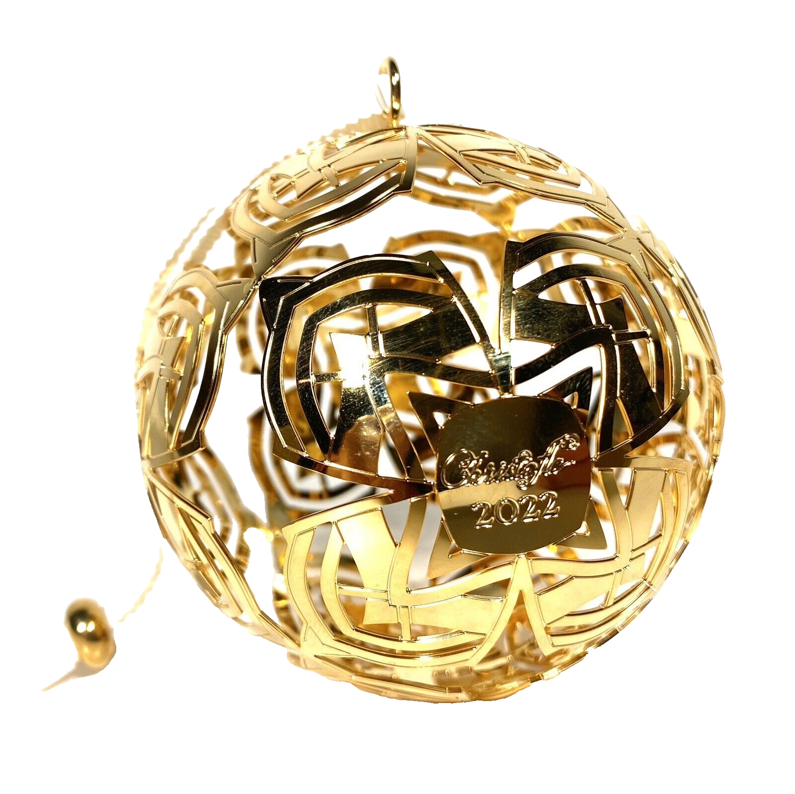 CHRISTOFLE Gold Plated Christmas Noel 2022 Ornament Ball (MSRP $275)