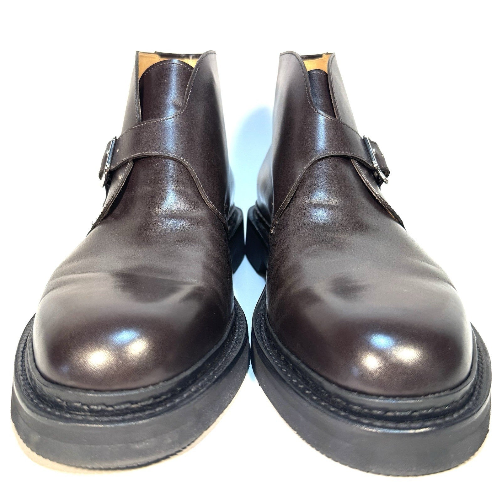 JOHN LOBB Mens Shoreditch Calf Leather Chukka Boots Dark Brown (MSRP $2,010)