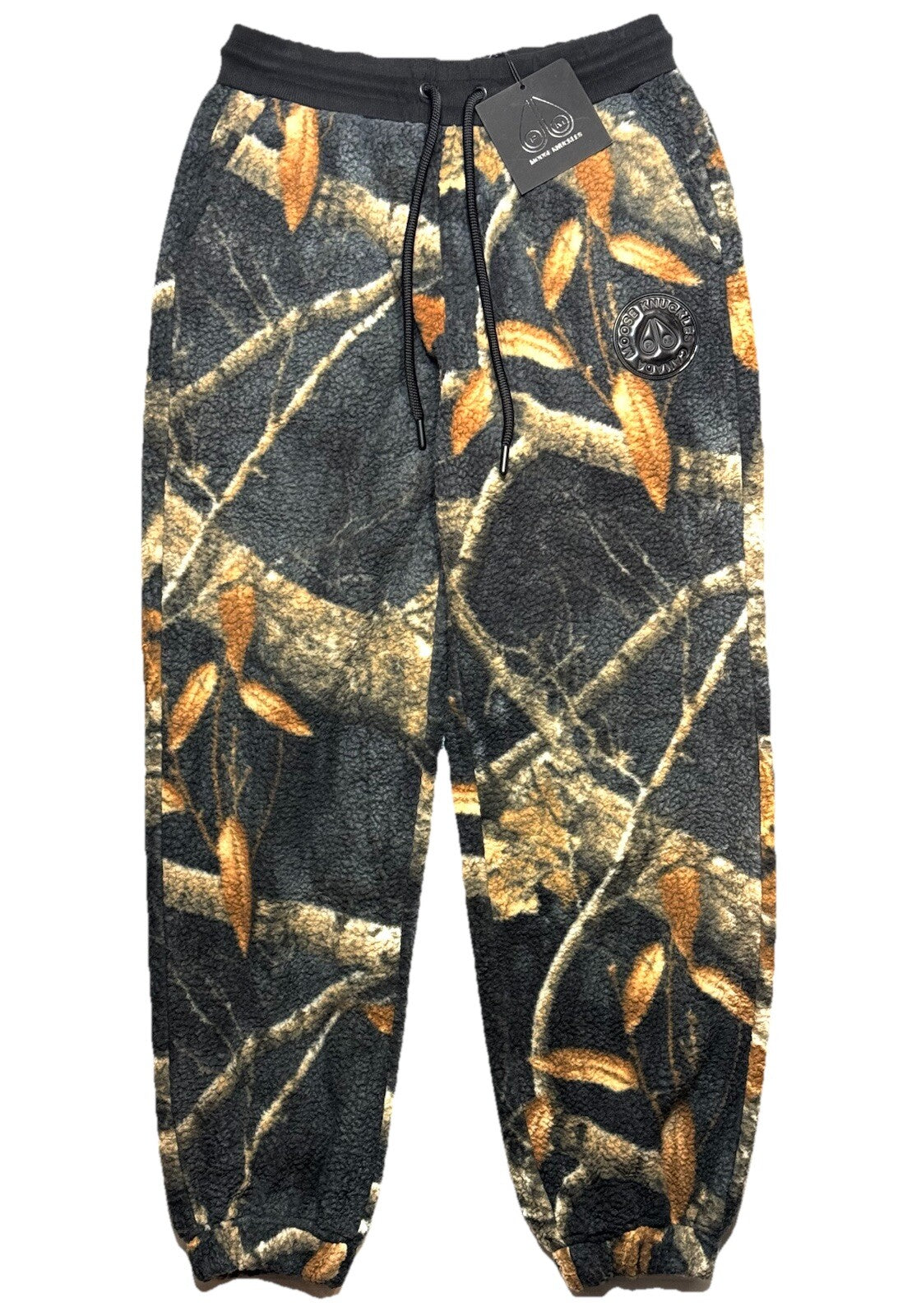 MOOSE KNUCKLES x Post Malone Mens Realtree Sherpa Jogger Pants Black (MSRP $475)
