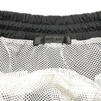 HELMUT LANG Mens Logo Patch Airy Nylon Swim Shorts Trunks Black (MSRP $220)