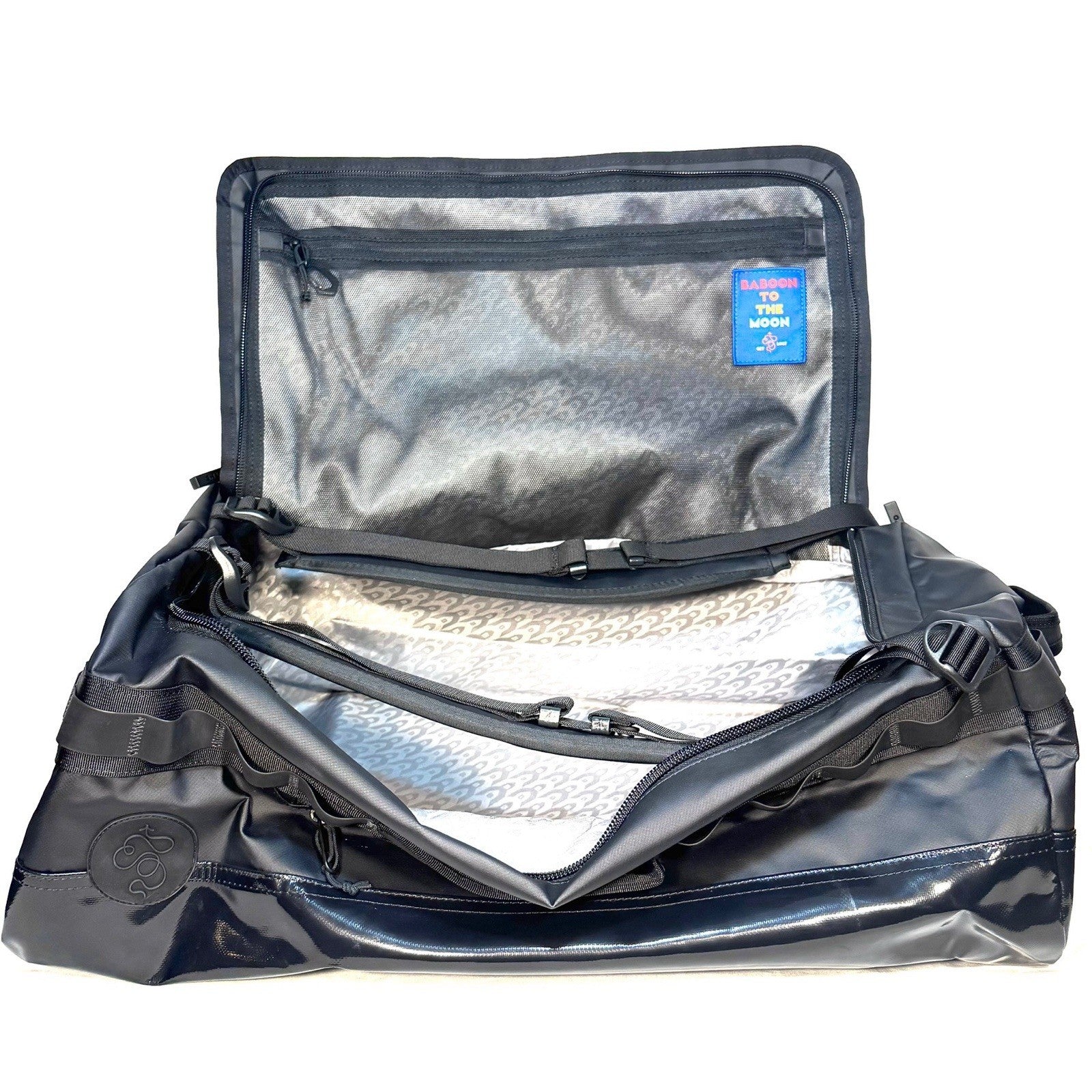 BABOON TO THE MOON Go-Bag Backpack Luggage Duffle Black Big 60L (MSRP $195)