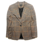RAG & BONE Womens Bianca Plaid Check Blazer Jacket Brown 2 (MSRP $650)