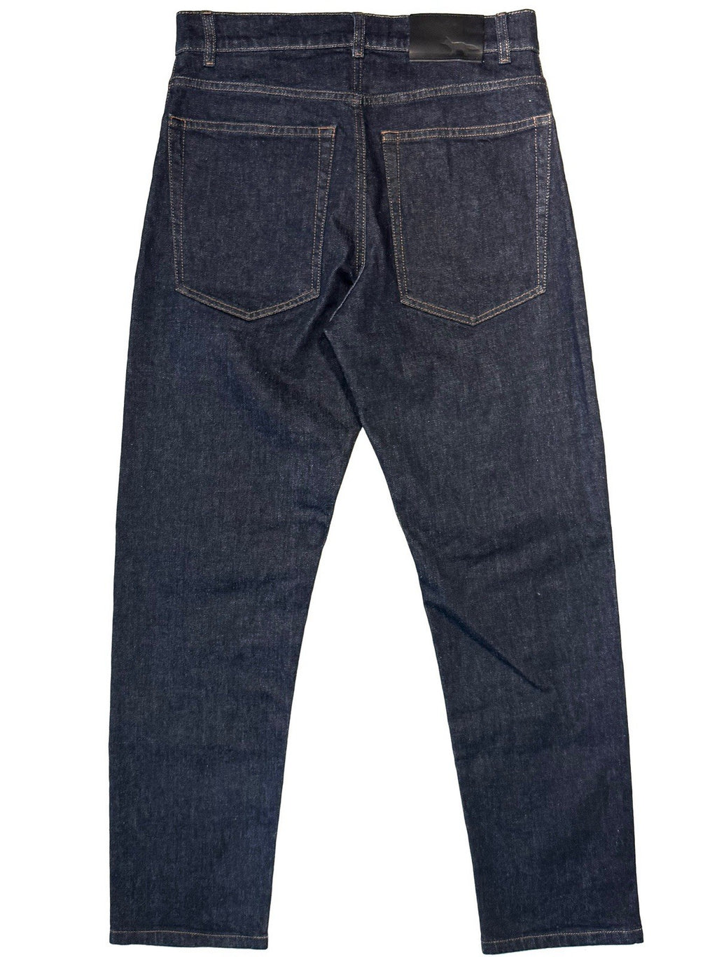 MAISON KITSUNE Mens Regular Fit Japanese Denim Jeans Rinsed Indigo Blue 28