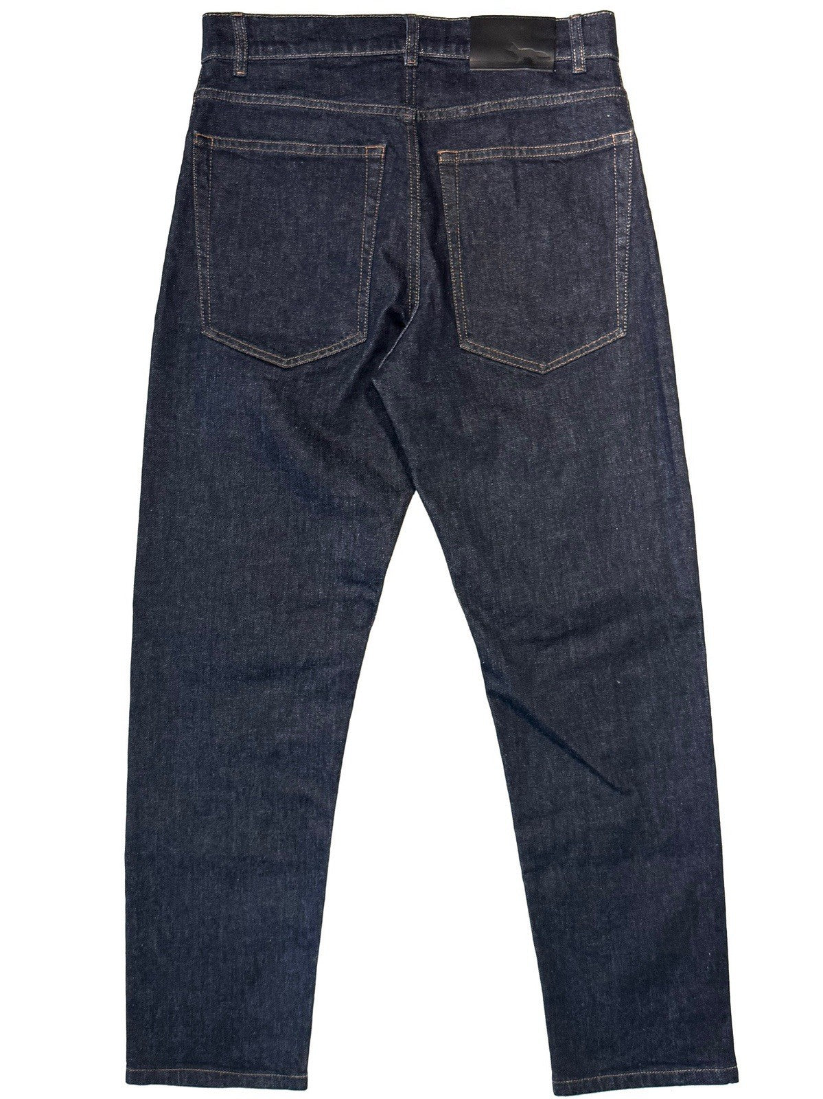 MAISON KITSUNE Mens Regular Fit Japanese Denim Jeans Rinsed Indigo Blue 28