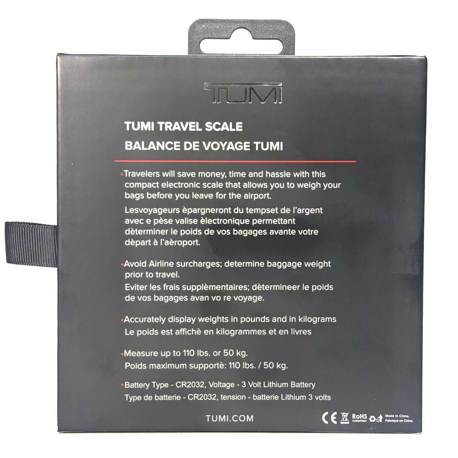 TUMI Digital Electronic Weighing Luggage Travel Scale Gunmetal (MSRP $75)