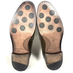 ERMENEGILDO ZEGNA Couture Mens Leather Slip On Loafers Olive Green 11 -MSRP $995