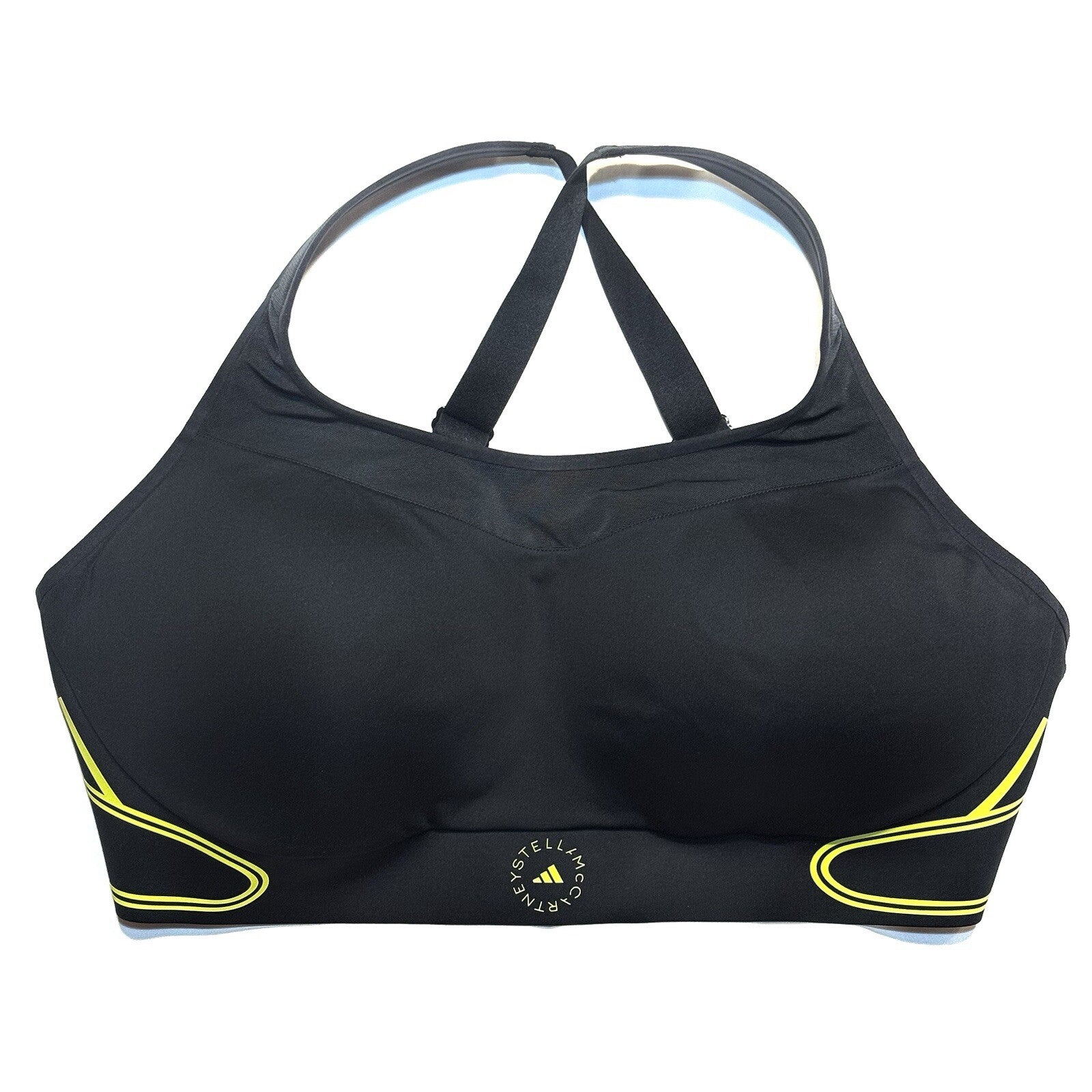 ADIDAS x Stella McCartney TruePace TPA Stripe Sports Bra Black (MSRP $120)