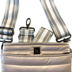 THINK ROYLN Bum Bag Shoulder Crossbody Liquid Taupe (MSRP $98)