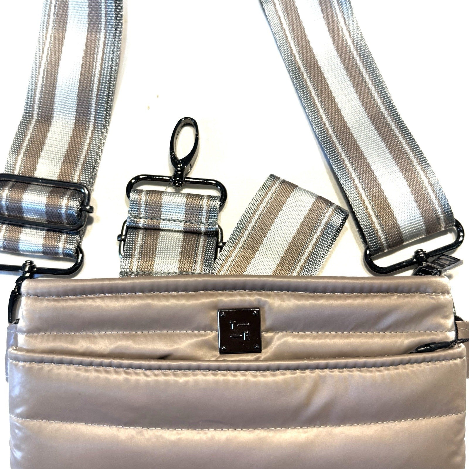 THINK ROYLN Bum Bag Shoulder Crossbody Liquid Taupe (MSRP $98)