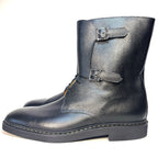 JOHN LOBB Mens Wick Ox Grain Leather Boots Black 12 (MSRP $2,620)