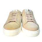 LANVIN Mens DDB0 Nubuck Suede Leather Low Top Sneakers Sand Beige (MSRP $550)