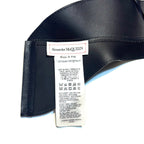 ALEXANDER MCQUEEN Womens Calf Leather Corset Belt Black (MSRP $2,190)
