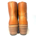 RED WING Womens Clara Block Heel Lace Up Boots Oro Legacy Brown (MSRP $360)