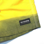 SUNDEK Mens 5in Tie Dye Board Shorts Swim Trunks Carioca Yellow (MSRP $159)