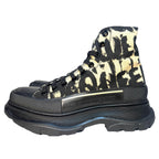 ALEXANDER MCQUEEN Mens Tread Slick Logo Hightop Sneaker Boots Black (MSRP $890)