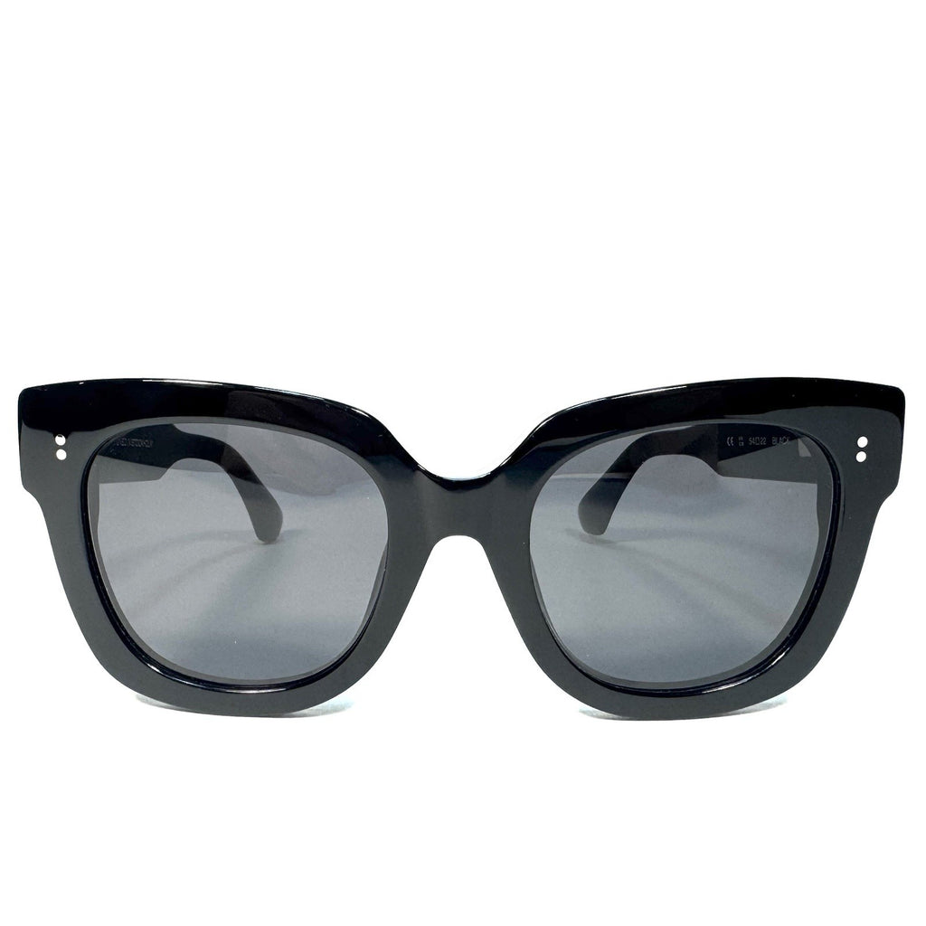 CHIMI Womens Core 08 Square Sunglasses Black (MSRP $180)