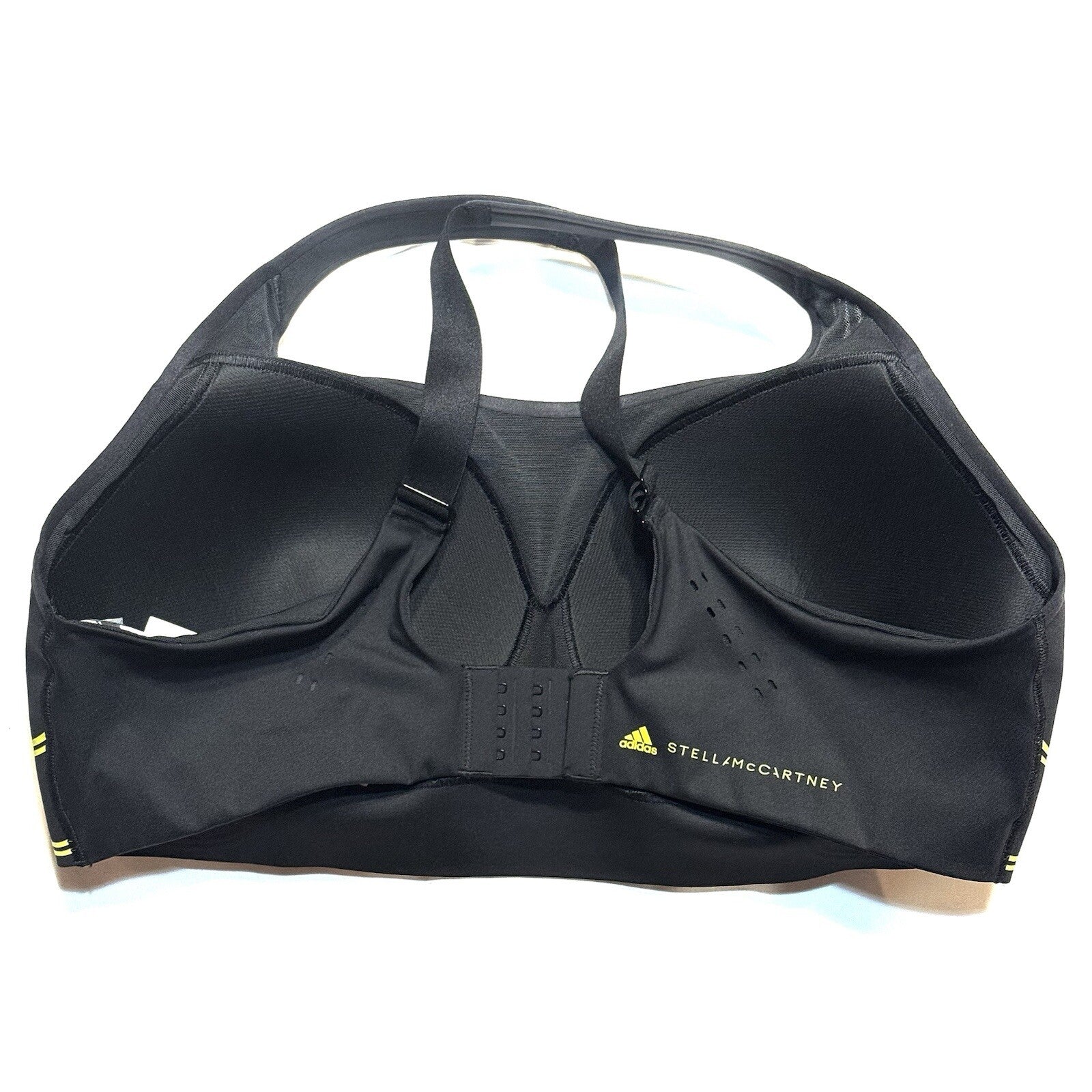 ADIDAS x Stella McCartney TruePace TPA Stripe Sports Bra Black (MSRP $120)