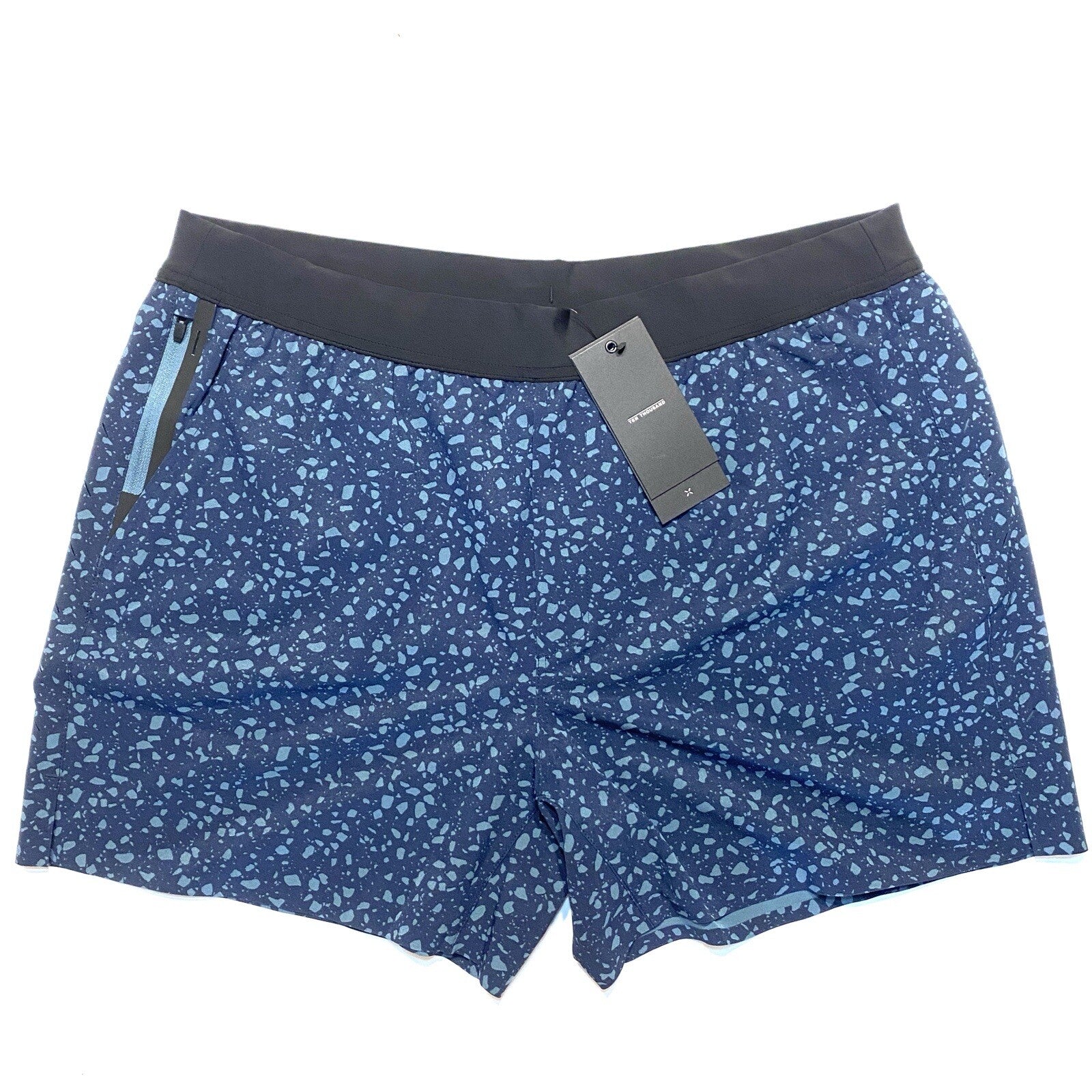 TEN THOUSAND Mens 5in Interval Shorts No Liner Terrazzo Blue XXL (MSRP $68)